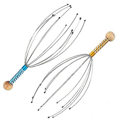 Handmade Heavenly Handmade Heavenly Bokoma Hand Held Scalp Head Massager Pain Relief- Set Of 2