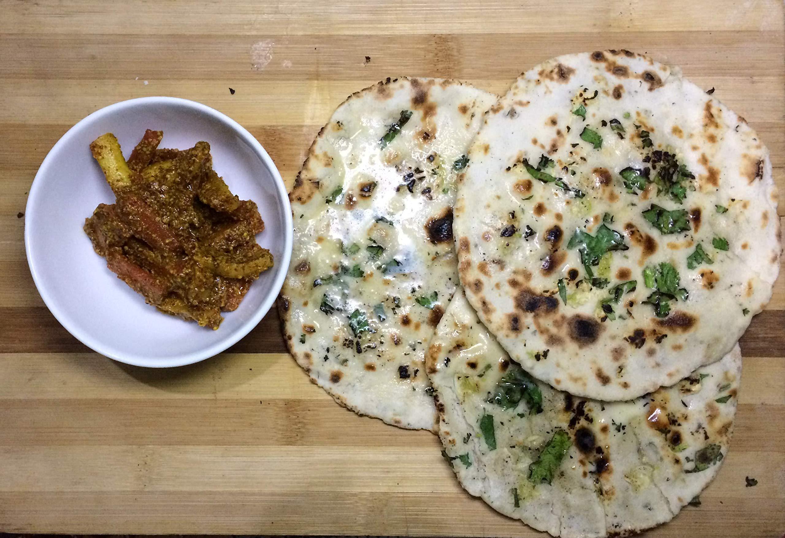 NaturPro Gluten Free Garlic Naan Premix 200 gm x 2 (Garlic Optional)