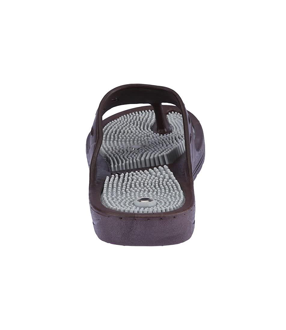 EKIN EKIN Acupressure slipper acupressure sole with magnetic power flip flops acupressure foot feet massager slippers for men women children chappal blood circulation body massager _Brown_8