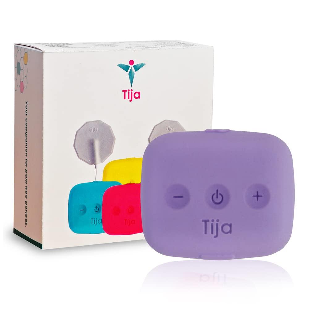 Tija Tija -Period Pain Relief Device (Smart Wearable, Instant Natural drug free relief for Menstrual cramp and discomfort rechargeable 2 year warranty) (Lavender)