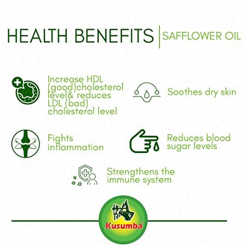 KUSUMBA KUSUMBA pure 100% Chemical Free Cold Pressed Safflower Oil PET Bottle