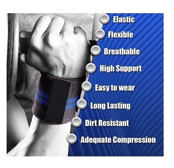 TRUE INDIAN Sports Protein Shaker Bottle With Wrist Support Band For Gym Workout & Exercise l Weightlifting l Powerlifting l Wrist Wrap l Gym Shaker l Shaker Bottle l Gym Water Bottle (500) ML. (BLUE)