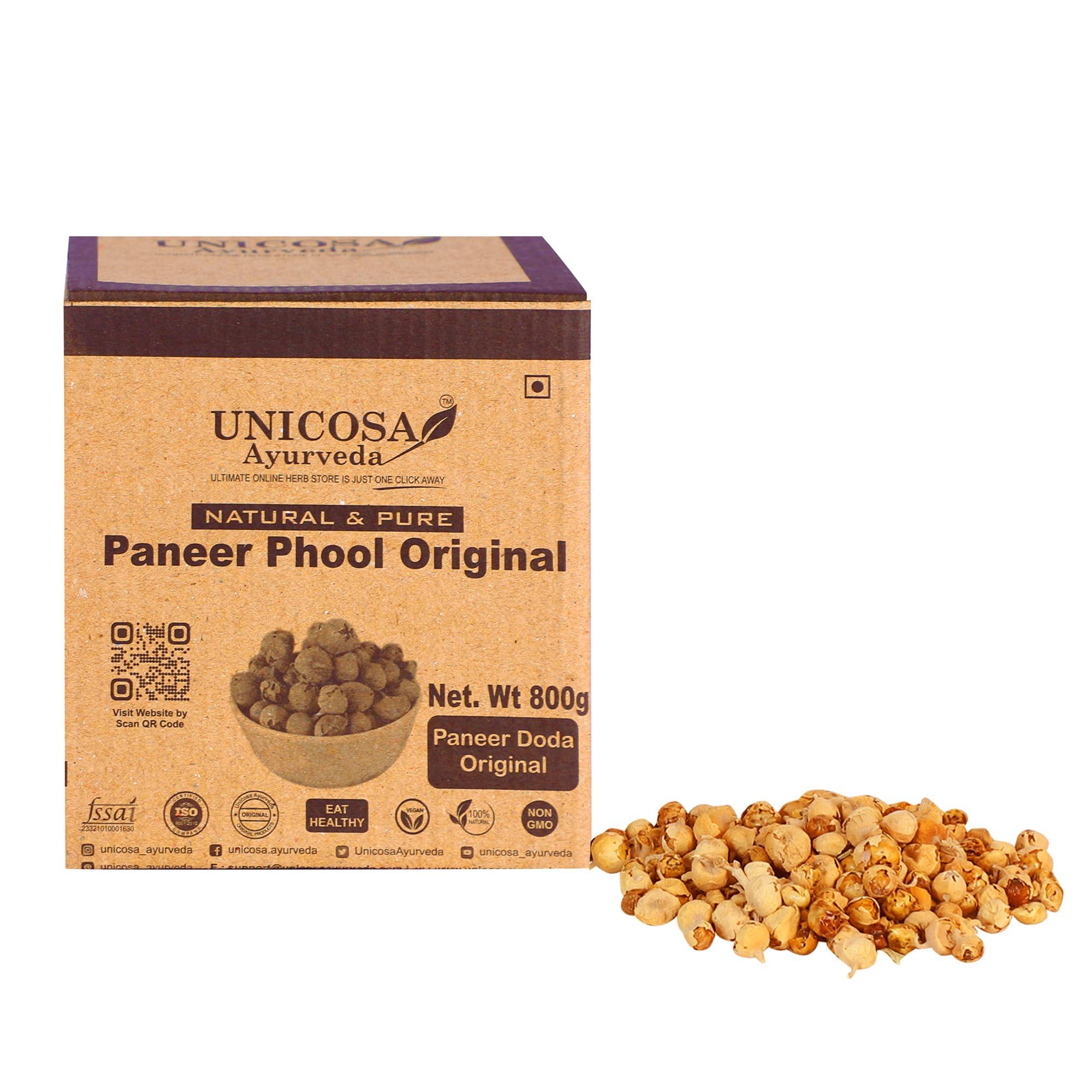 UNICOSA Ayurveda UNICOSA Ayurveda Natural Paneer Phool Herb for Diabetes 800gm | Paneer Doda | Withania Coagulans | Paneer Dodi