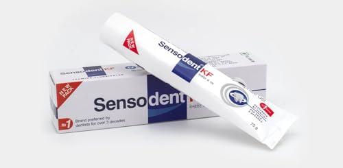 Sensodent KF SENSODENT KF Toothpaste for Cavity Protection 75 g (Pack of 3) - Free from SLS & Parabens