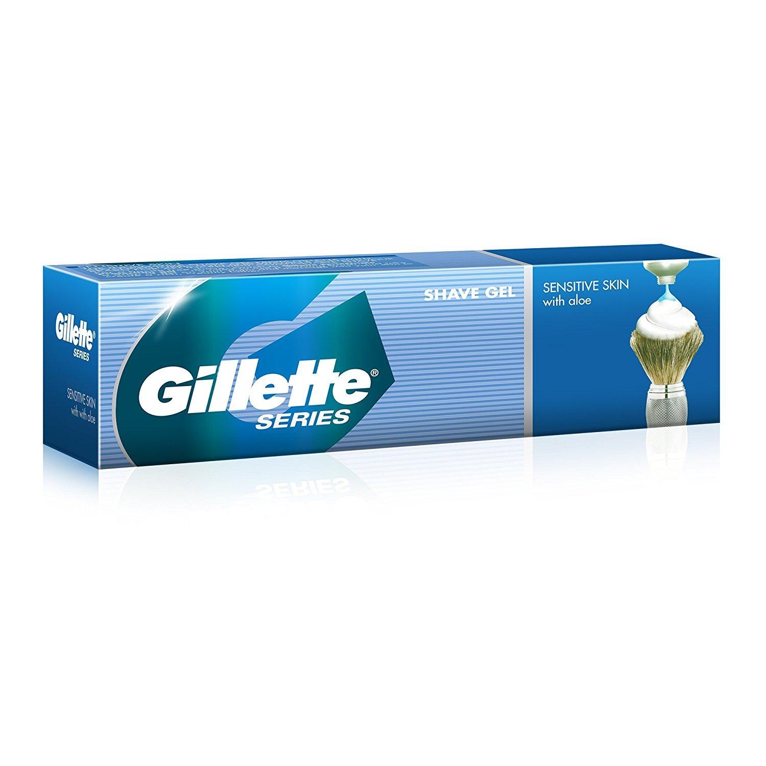 Gillette GILLETTE SHAVING GEL COMFORT GLIDE 195g & Gillette SensitivePre Shave Gel Tube - 60 g