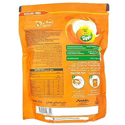 Tang Tang Orange Flavoured Instant Powder Drink Juice, 13.22 oz / 375 gm