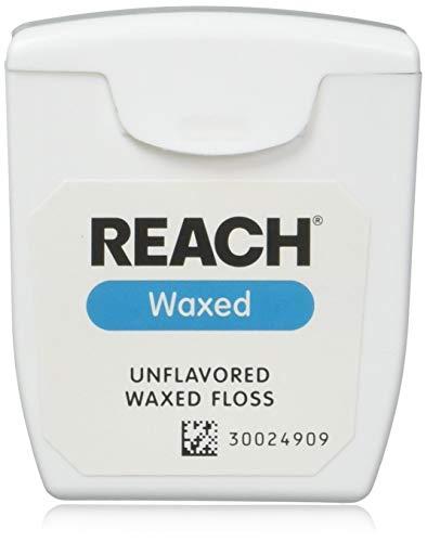 Reach REACH Unflavored Waxed Dental Floss, 55 yds (Pack of 4)