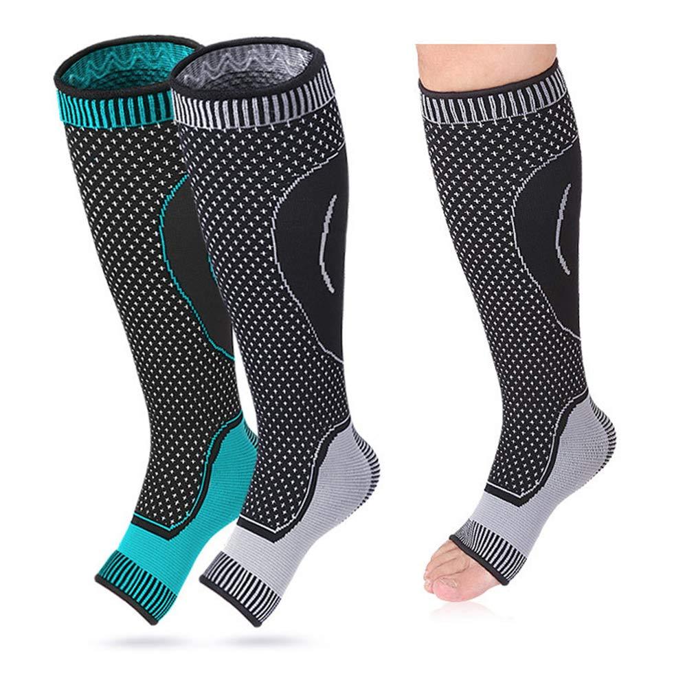 Andoer 1 Pair Leg Support Socks Calf Sleeves Leg Socks for Runners Football Basketball Players Calf Pain Relief Calf Guard Arch Support Braces