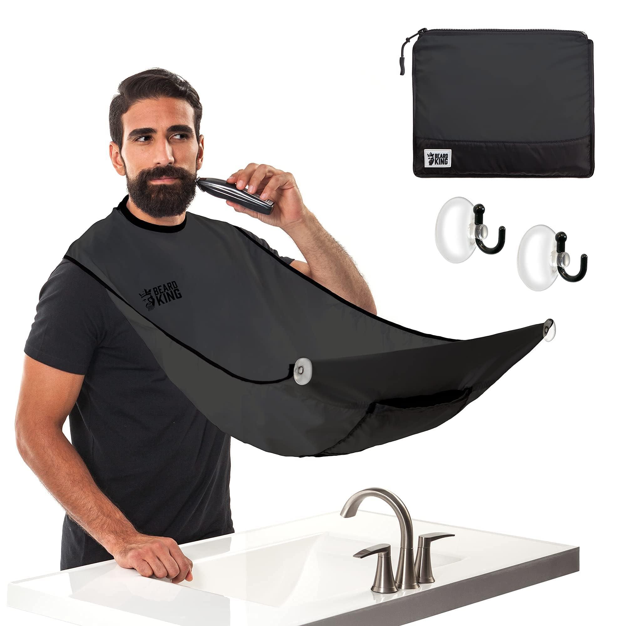 BEARD KING BEARD KING Hair Clippings and Beard Catcher Bib (Black)