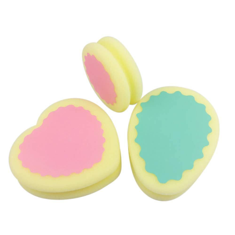 KKmoon-1 1Pcs Magic Painless Hair Removal Popular Depilation Sponge Pad Effective Remove Tool Heart Shape