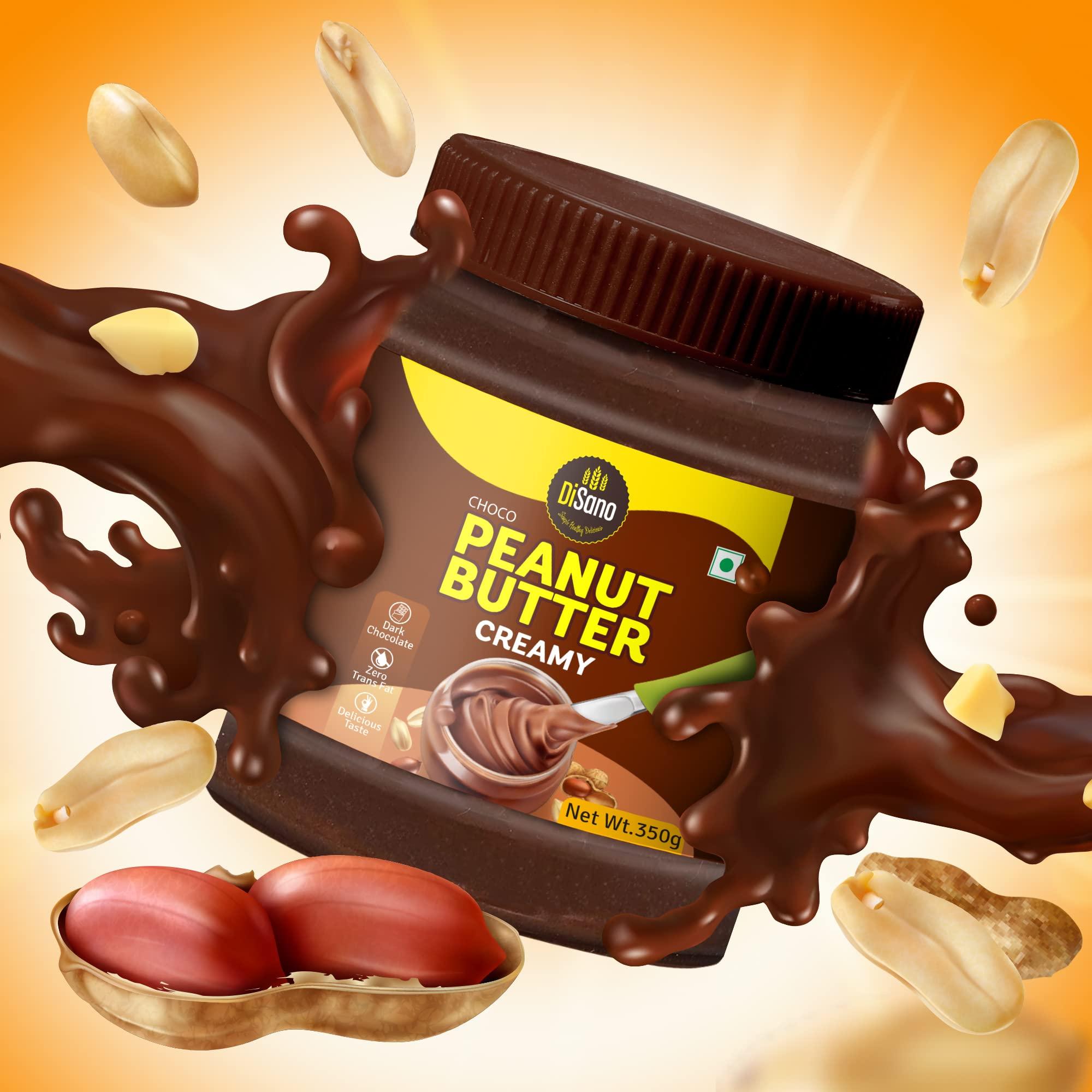 DISANO Disano Oats, 100% wholegrain, Pouch 1 kg & DiSano Chocolate Peanut Butter Creamy 350 gm