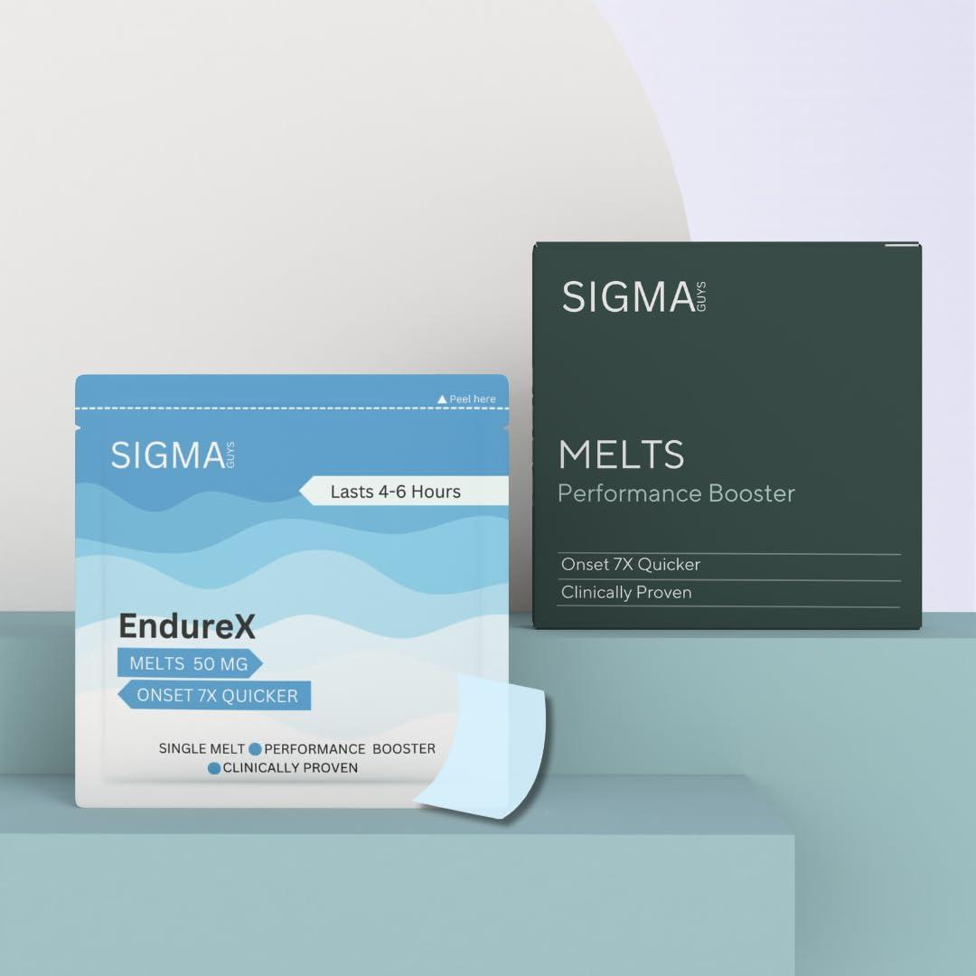 SIGMA GUYS SIGMA GUYS EndureX Ultra Vitality Melts for Helps Increase Performance & Strength | For Men | Lasts upto 6 Hours | Pack of 4