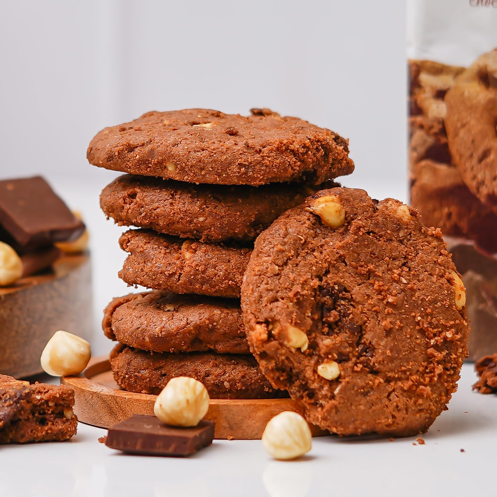 Merba Merba Patisserie Dark Chocolate and Hazelnut Cookies 200g