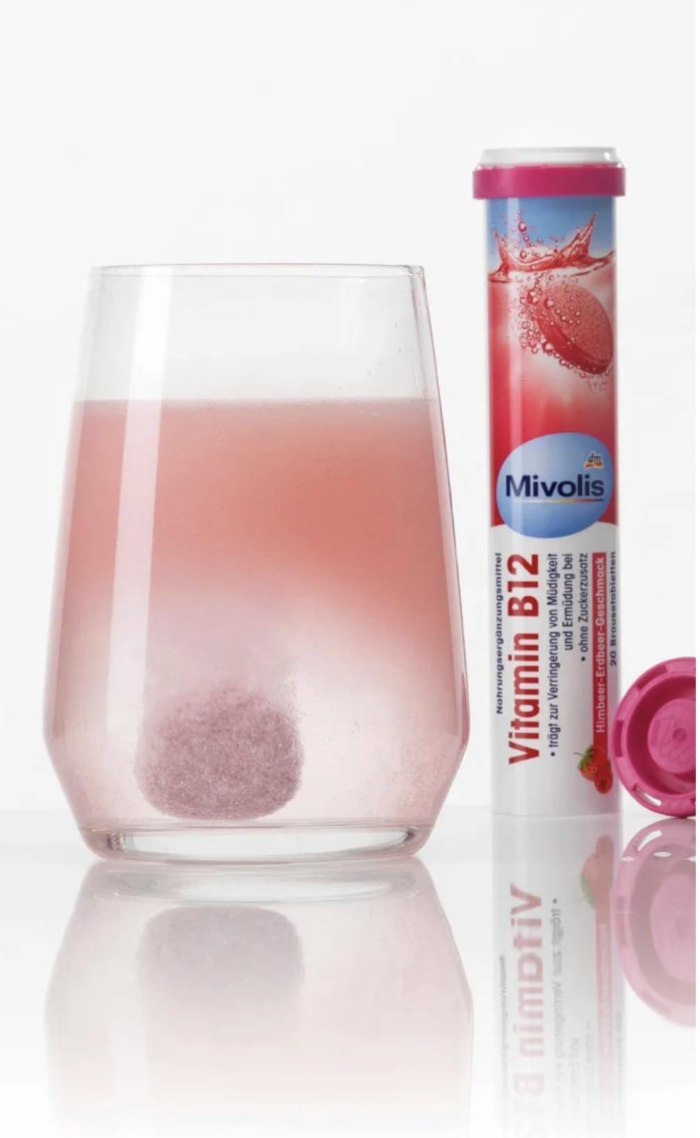 MIVOLIS Mivolis Vitamin B12 Effervescent Tablets | Product of Germany - 20 Tablets 82g