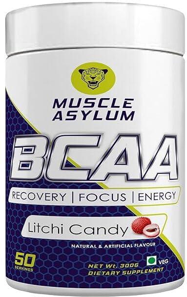 Muscle Asylum Muscle Asylum Creatine monohydrate powder - (Unflavoured) 250gm & BCAA - (Litchi Candy) 300g