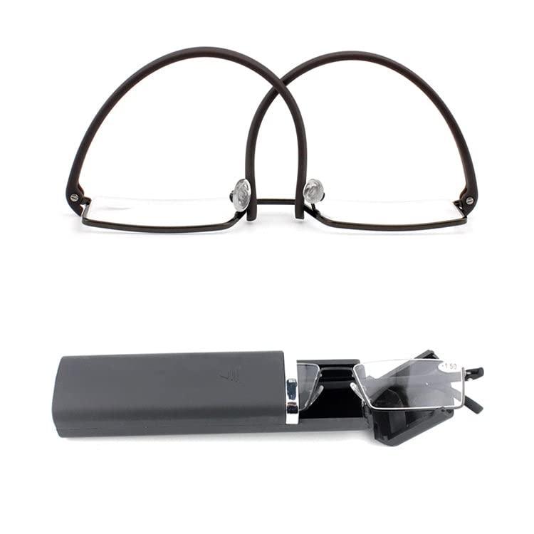 The Tinted Story The Tinted Story | Half Rim Eyeglasses | 100% UV Protected | Men & Women | Black | Small | Air Flexible Reading Glasses (2.0)-Pack of 1