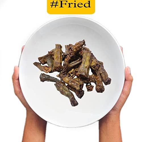 SSG SSG Dried Bhindi, Ready To Fry Indian Vegetable Snacks (Naturally Dry Lady Finger - Okra) (200 gm)