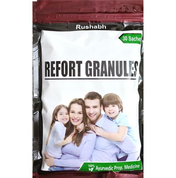 Rushabh REFORT GRANULES-30Sachets,Helpful in Weight gain-By Gaharwar Pharma