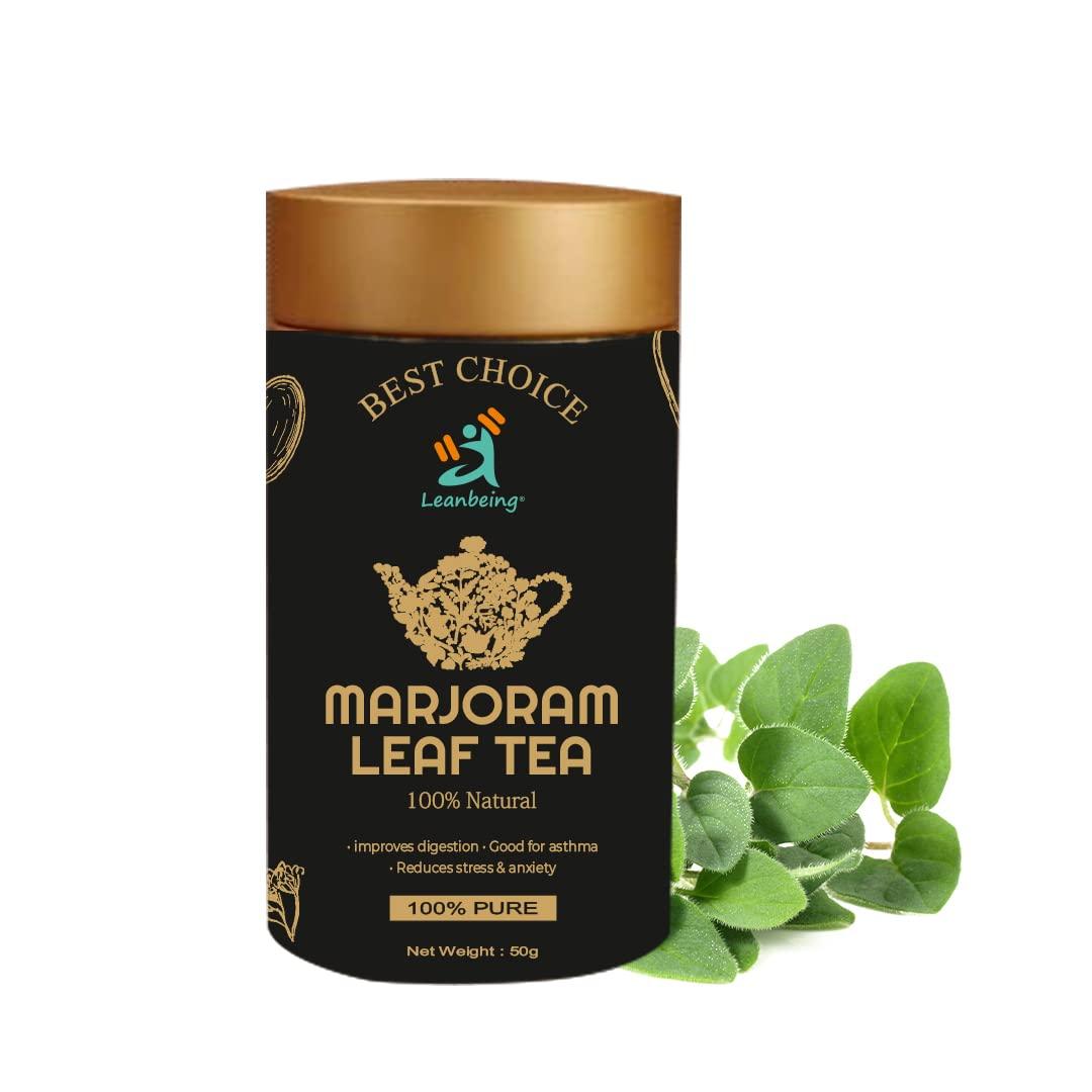 LEANBEING Leanbeing Marjoram Leaf Tea 50Grm Turkish Dried Origanum Majorana Herb Leaves Leaf for Seasoning and Tea