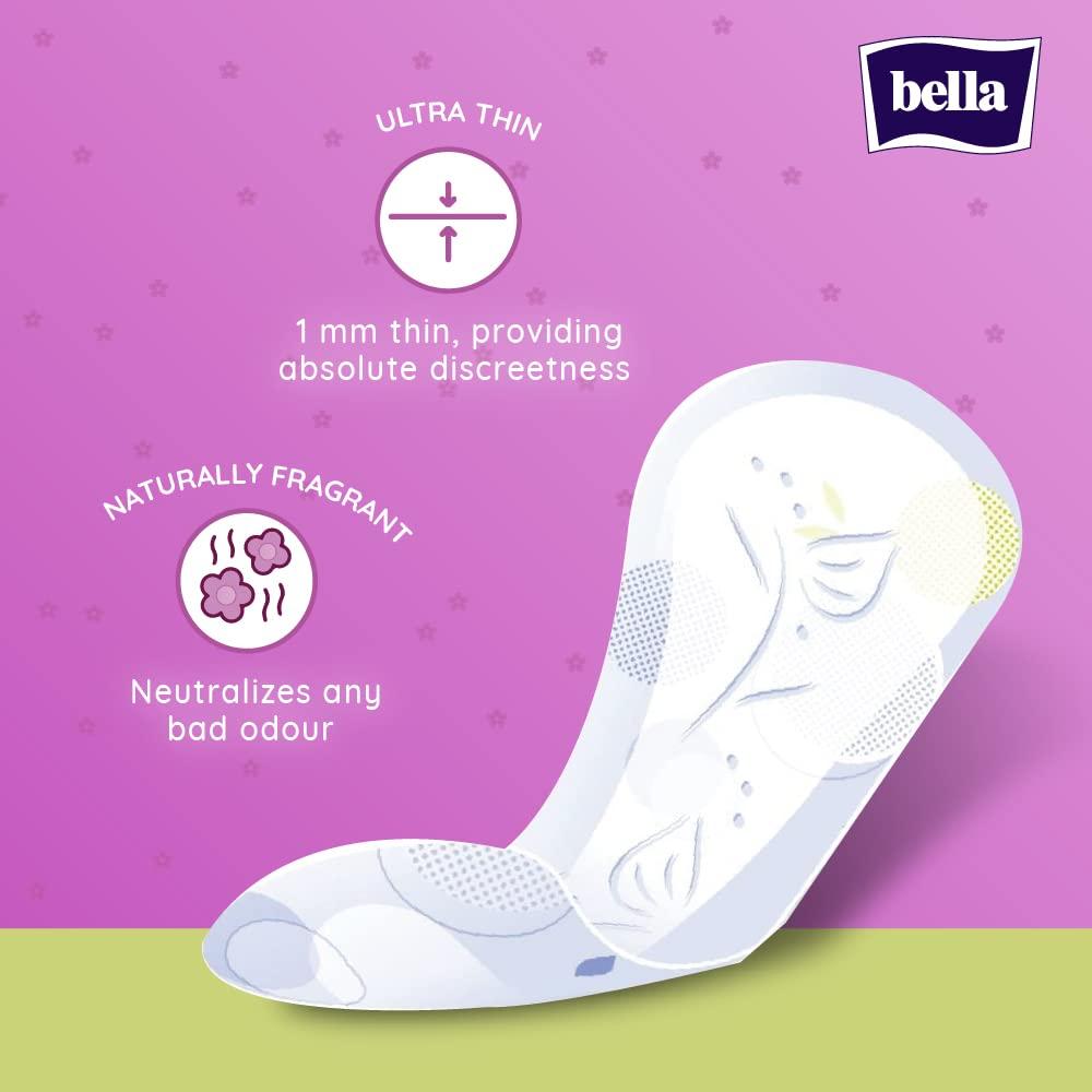 Bella Bella Ultra Drai Sanitary Napkins Extra Large 26 Pcs & Herbs Panty Liners, (Verbena Medium)(Pack Of 60)