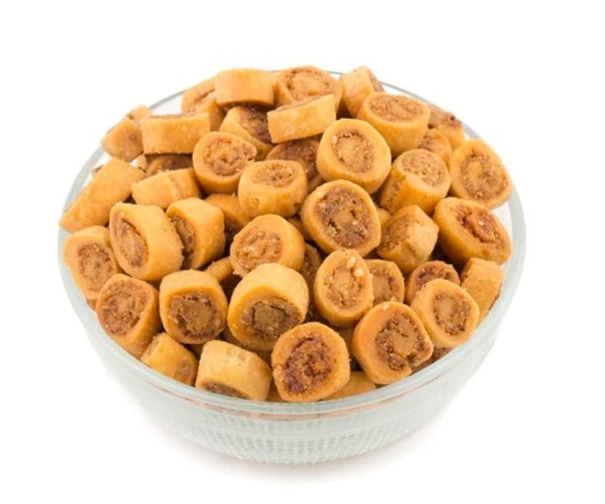 Almond Associates Almond Associates Special Mini Bhakarwadi [Crunchy, Light and Flavourful] - 500gms.
