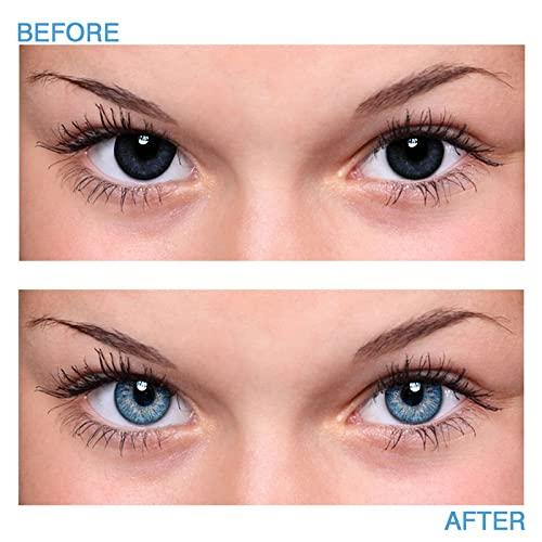 Generic Aryan One Day Disposable Color Contact Lenses with Ultimate Quality Hioxifilcon A, Daily Use Zero Power Lens for Men and Women - Salted Blue (Pack of 5)