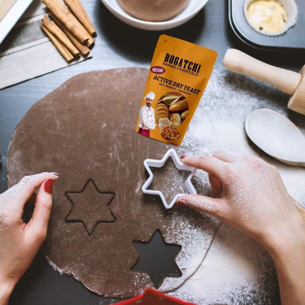 BOGATCHI BOGATCHI Active Dry Yeast and Color Balls Edible Balls Combo, Instant Dry Yeast for fermentation, 100g + Colorful Balls for Decoration, 25g