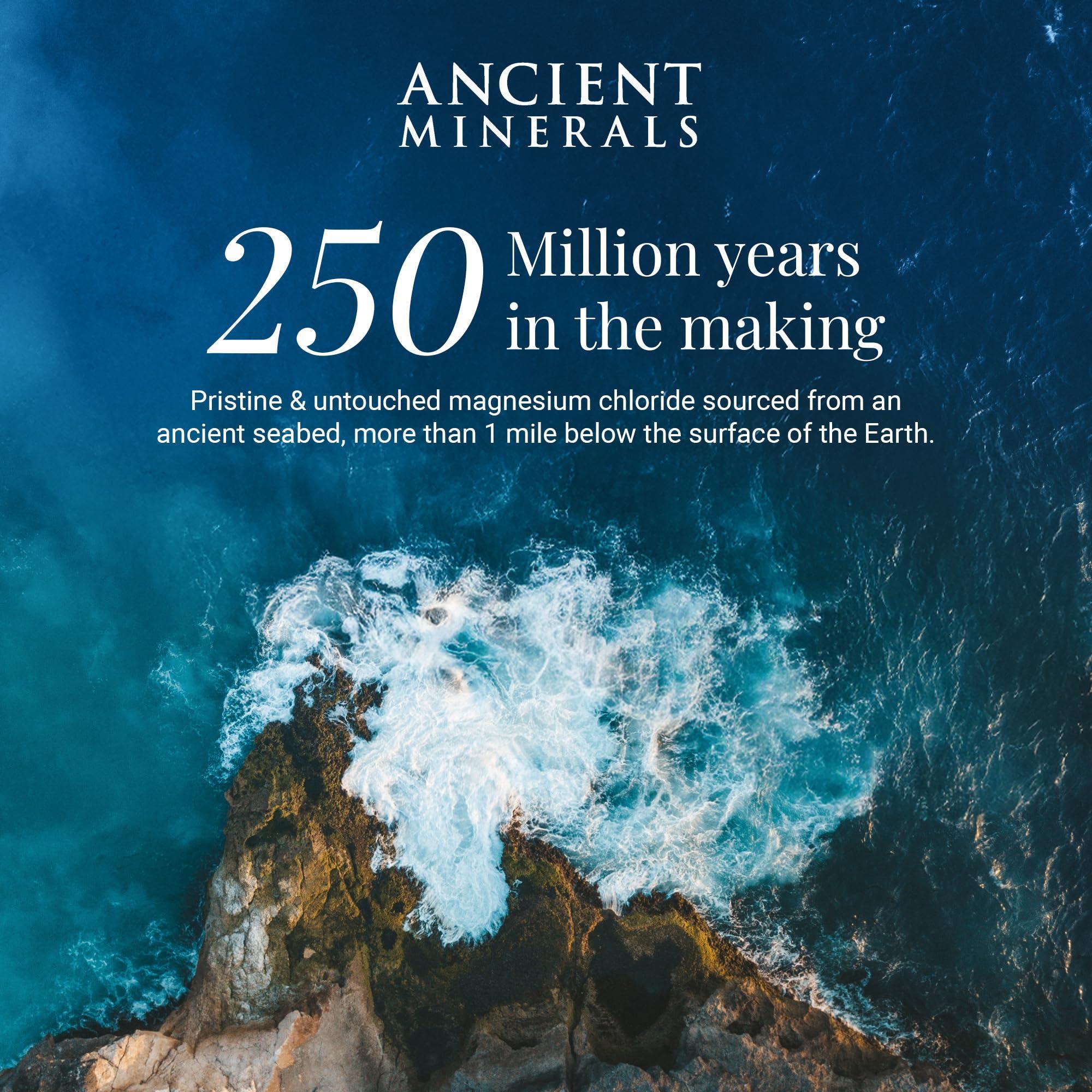 Ancient Minerals Ancient Minerals Magnesium Oil Spray 4 oz. -Pure Genuine Zechstein Magnesium Chloride Supplement - Best Topical Skin Application for Dermal Absorption