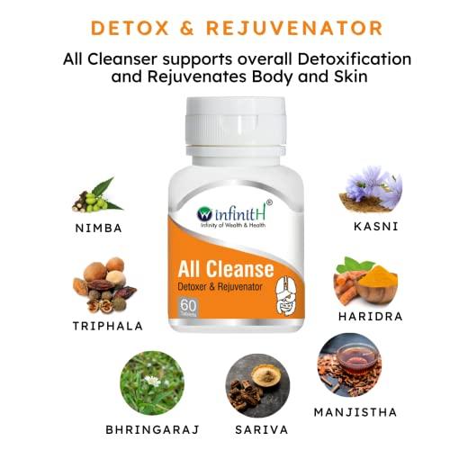 Winfinith Detox and Rejuvenator (for body and skin) - All Cleanse | 60 Tablets