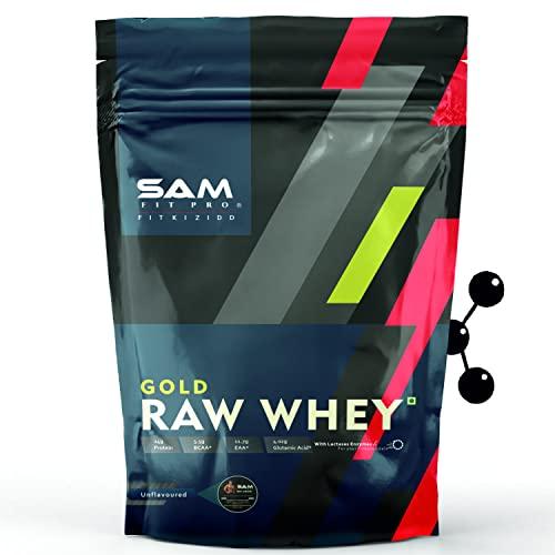 SAMFIT SamFit Pro Raw Whey | Raw Unflavoured | 24g Protein | 5.5g BCAA | 4.4g Glutamine | USA Made Whey (30GM)