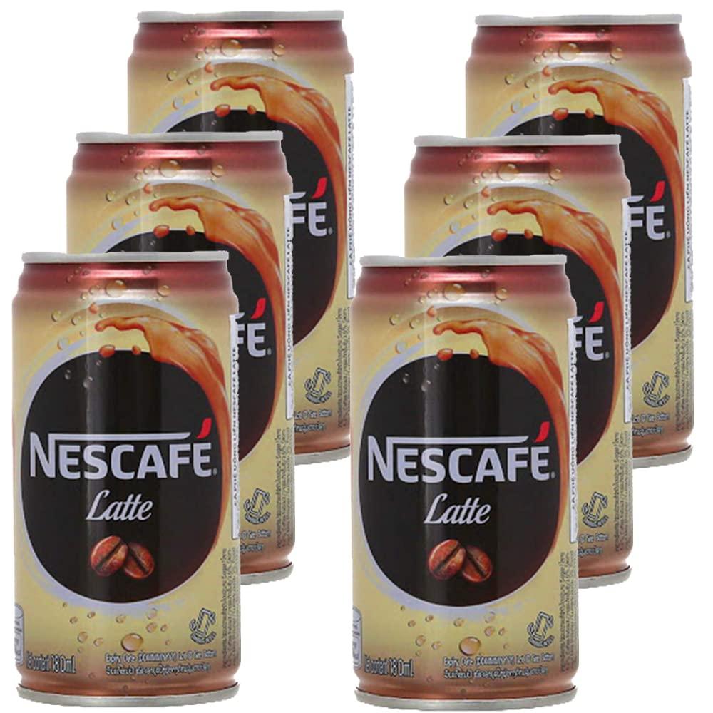 Nescafe Nescafe Latte Drink Coffee Can, 6 x 180 ml