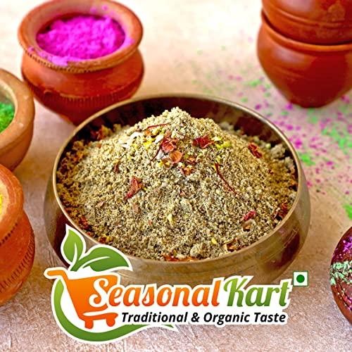 Seasonal Kart Seasonal Kart Fresh And Natural Kesariya Thandai Mix Thandai Powder |Organic & Natural No Added Preservative, Essence And Color | Perfect Summer Drink| (800 Grams)