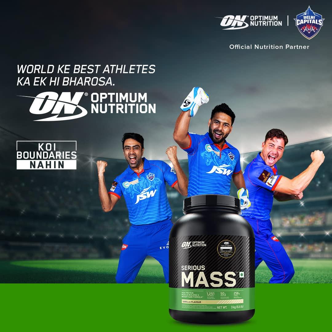 OPTIMUM NUTRITION Optimum Nutrition (ON) Gold Standard 100% Whey Protein Powder 1 lbs, 454 g (Double Rich Chocolate) & Serious Mass Gainer (Veg), High Protein High Calorie Weight Gainer - 1 kg (Vanilla)