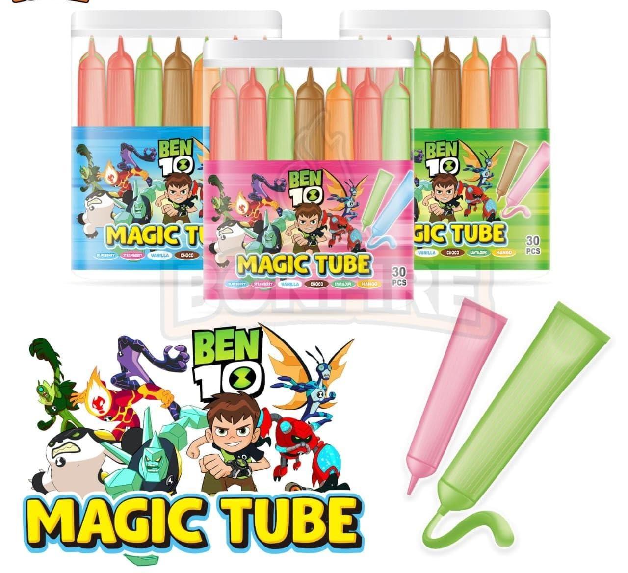 KIDINYOU KIDINYOU Liquid Candy Magic Tube | 4 Flavors | Mix Flavors (30 Pcs, Pack of 1)