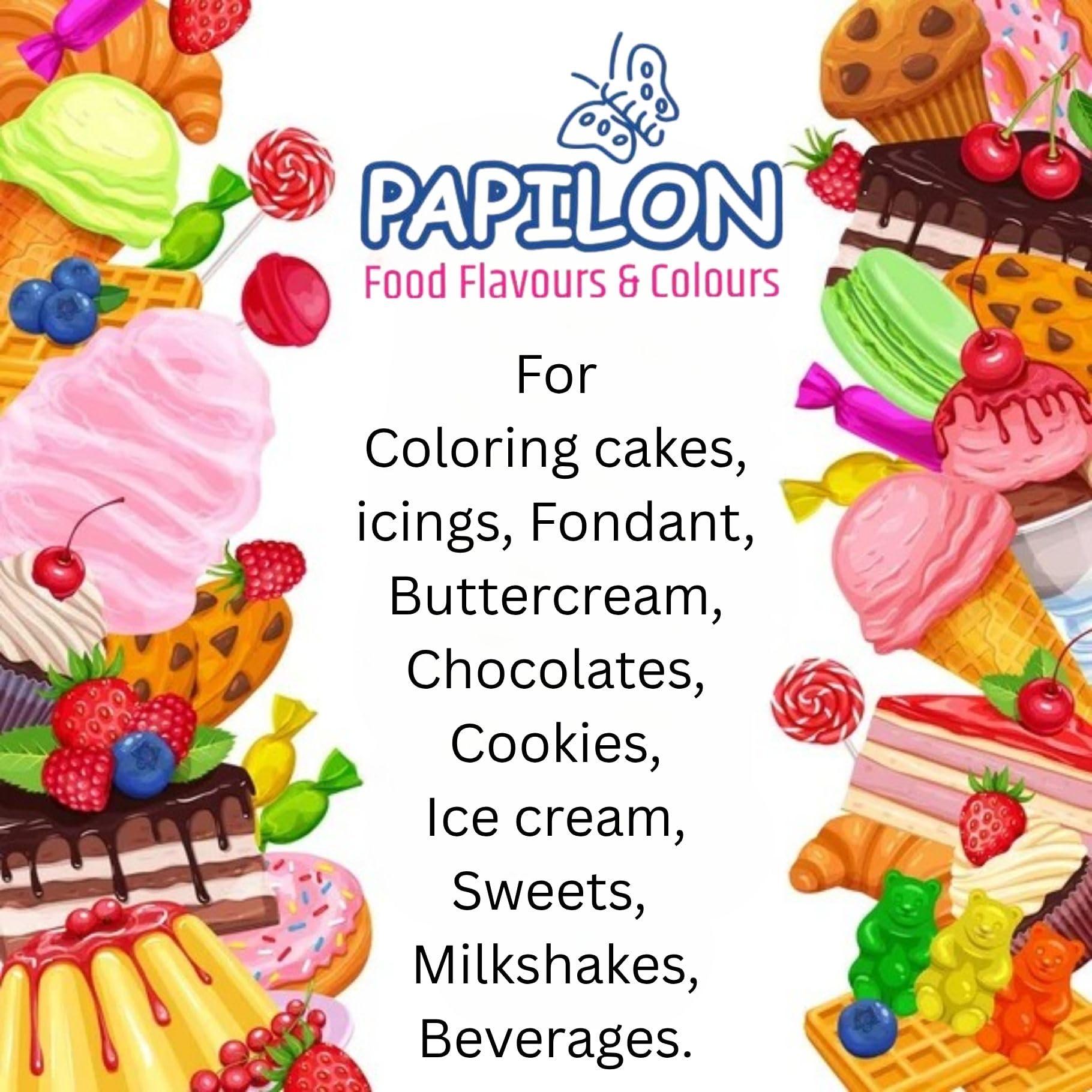PAPILON Papilon Food Flavours & Colours Concentrated Gel Food Colour Indigo Blue -30gm