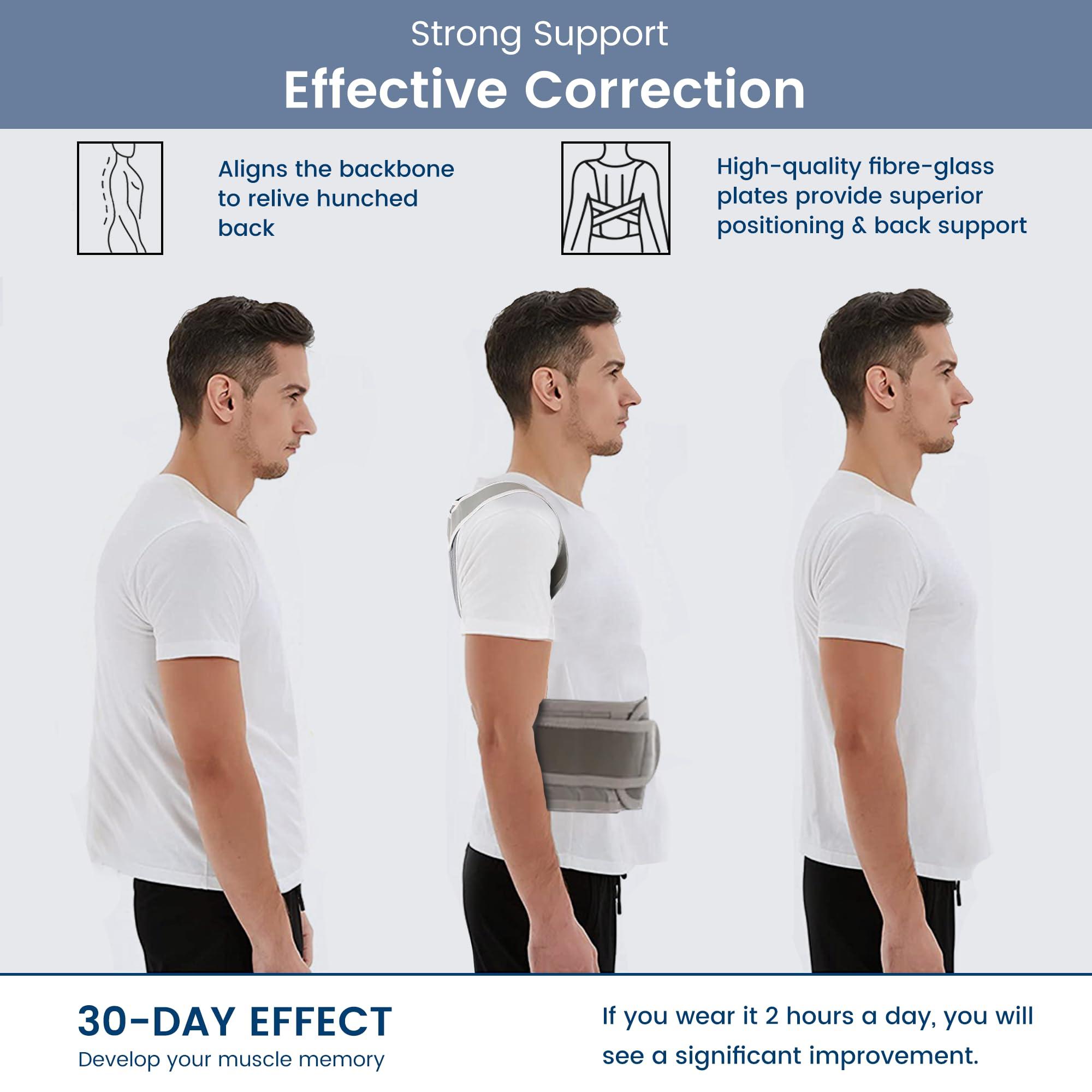 SLOVIC SLOVIC Posture Corrector For Men Back Support Belt For Back Pain Spine Posture Corrector For Women Back Straight Belt Back Posture Corrector Men Posture Belt Back Posture Corrector Women - X - LARGE