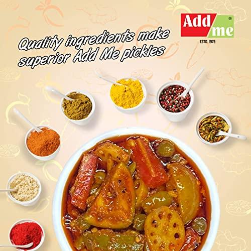 Add me Add me Homemade Rajasthani Mix Achar Mixed Supreme Mango Chilli Lemon Carrot ker Ginger karonda lasoda Fruit Pickle 200gm Glass Jar