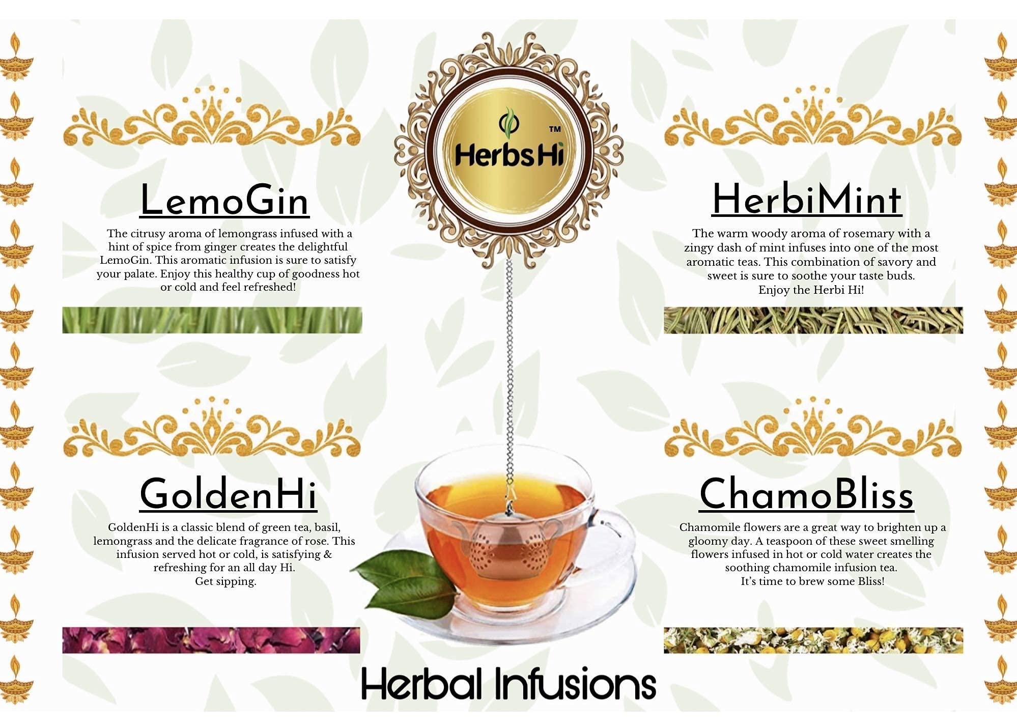 HerbsHi HerbsHi Chamomile Tea,Chamo Bliss 25g-Decaf Tea 35-40 Cups-Dried Chamomile Flowers-Herbal Infusion, Good Sleep Tea, Stress Relief Tea, Bedtime Tea