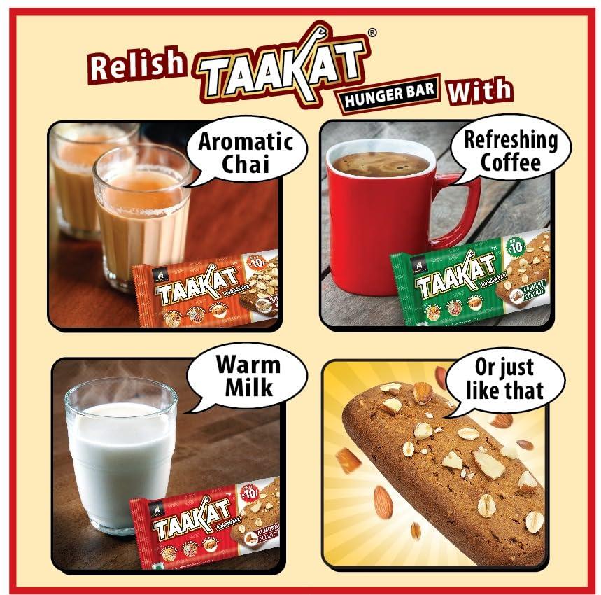 Taakat Hunger Bar Taakat Hunger Bar |Namkeen Masti - Pack of 20 bars | Multigrain | Nuts & Seeds | Pure Jaggery | 5g Protein | No Maida | No Palm Oil | No Refined Sugar | Baked & Crunchy