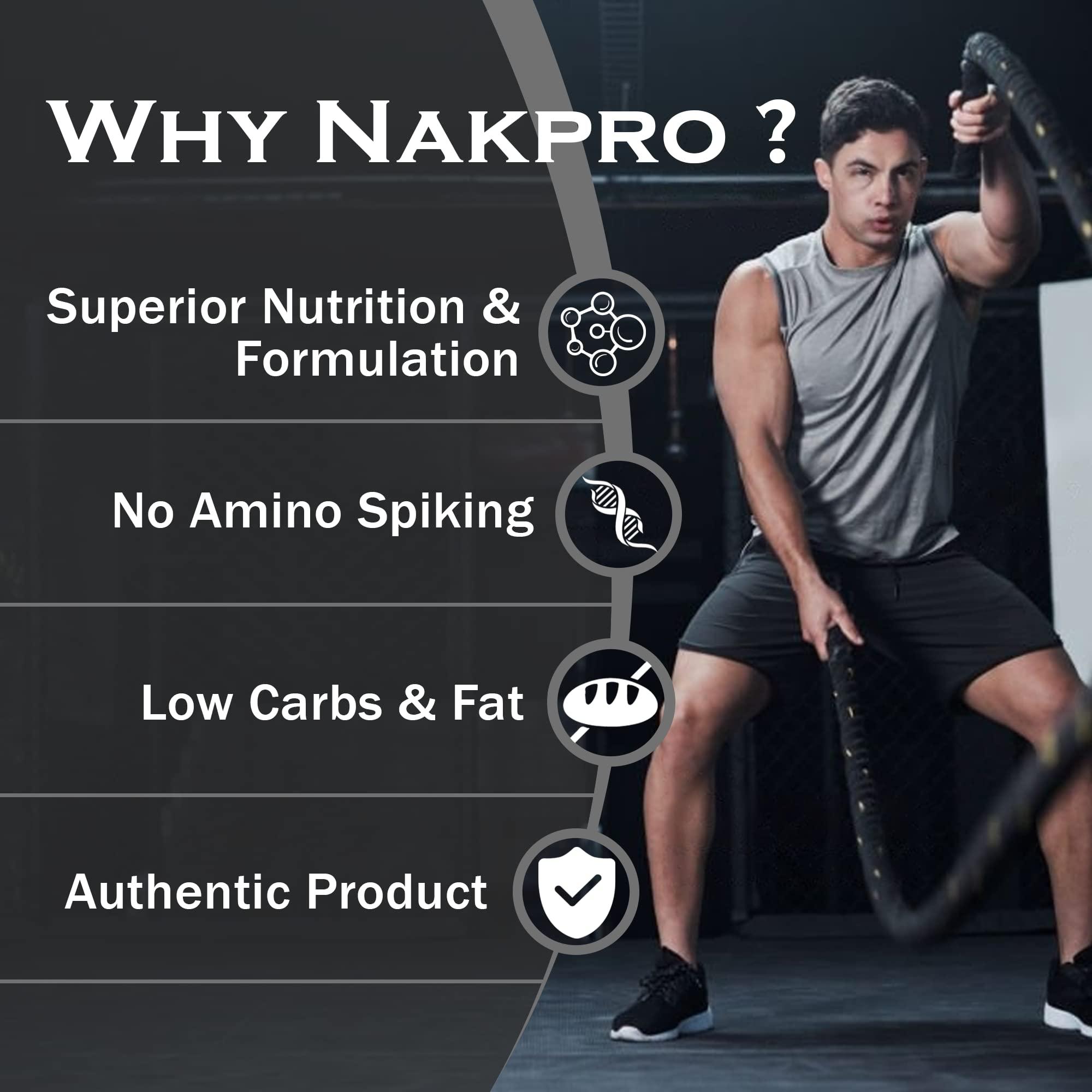 NAKPRO NAKPRO Platinum Whey Protein Isolate 500g Banana | 28g Protein, 6.4g BCAA | Trustified Certified 100% Authentic Supplement Powder & No Adulteration | Low Carbs, Fast Absorbing Whey Protein Powder