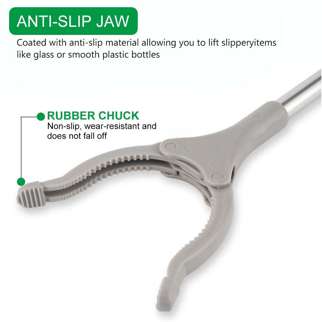 HASTHIP HASTHIP 33\'\' Waste Grabber Reacher Tool With Easy to Squeeze and Grip Handle for Litter Pick Trash Pick Up, Grabber Claw Pick Up Reacher Tool Assistaive Device for Elderly