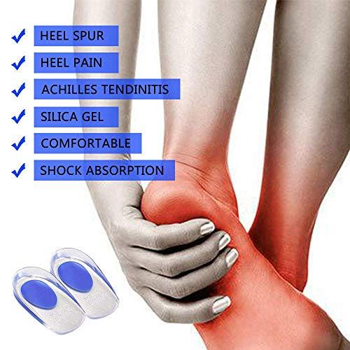 FEXMY FEXMY Silicone Shoe Bite Protector Heel Protector Socks Moisturizing Socks for Foot-Care | Heel Cushion Inserts Liners Shoe Tape (1xPair Back Tape+1xPair Heel Pad)