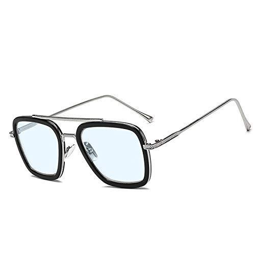 Roshfort Roshfort Avengers Infinity War Tony Stark Iron Man Unisex Sunglasses Eyeware Frame Transparent