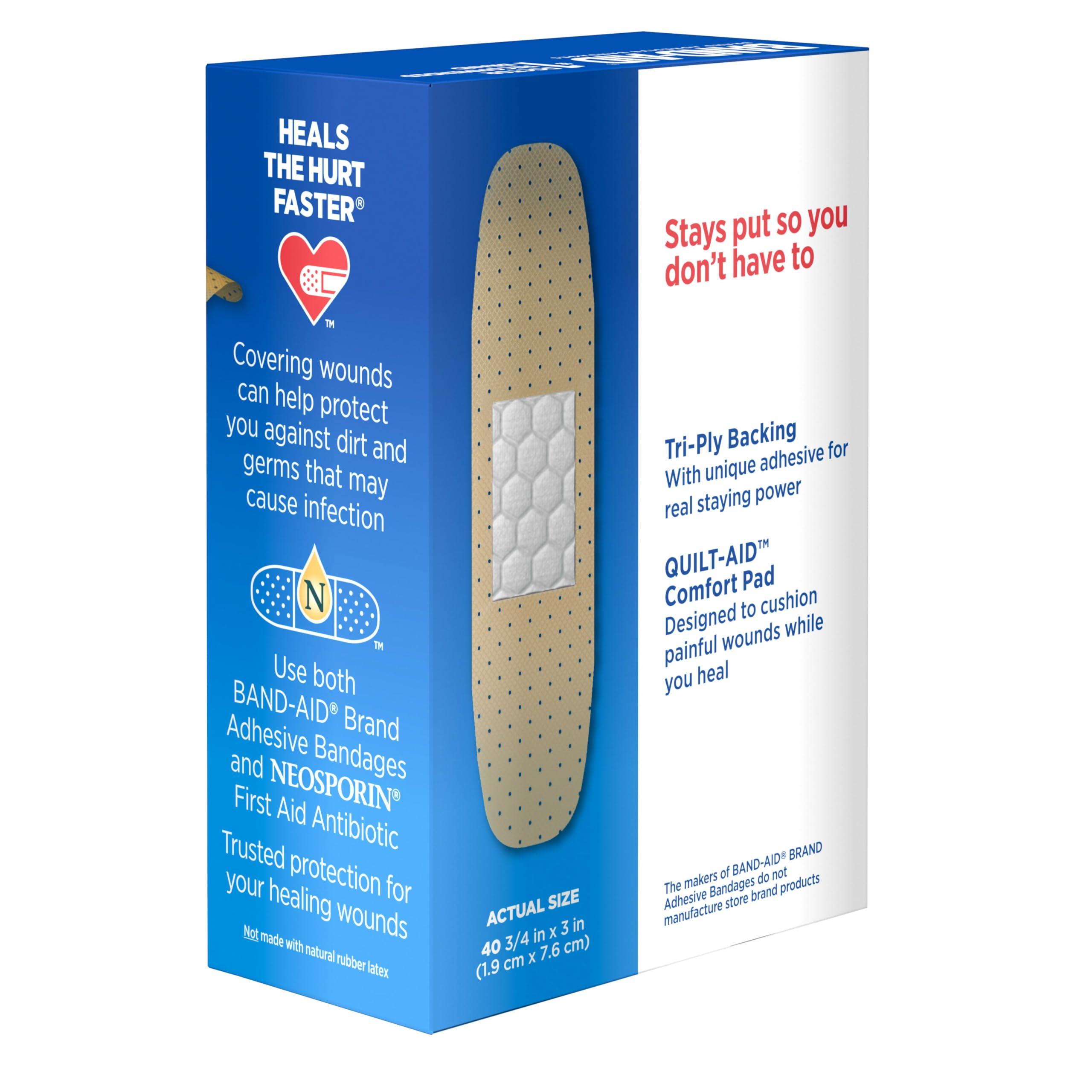 Band-Aid Band-Aid Brand Tru-Stay Sheer Strips Adhesive Bandages for First Aid and Wound Care, All One Size, 40 ct