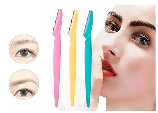 GLAVON Eyebrow Razor face razors for women & Girls + Nexa Gold Bleach 20 gm [ Hot Deal Pack of 10 ]