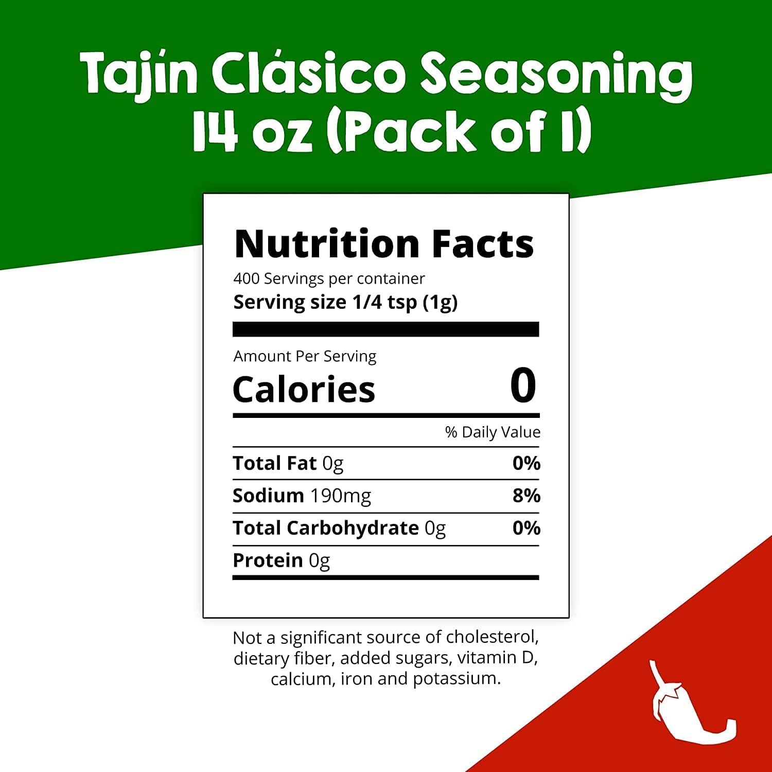 Generic Tajn Clsico Chile Lime Seasoning In A New Excel Pack Of 400g