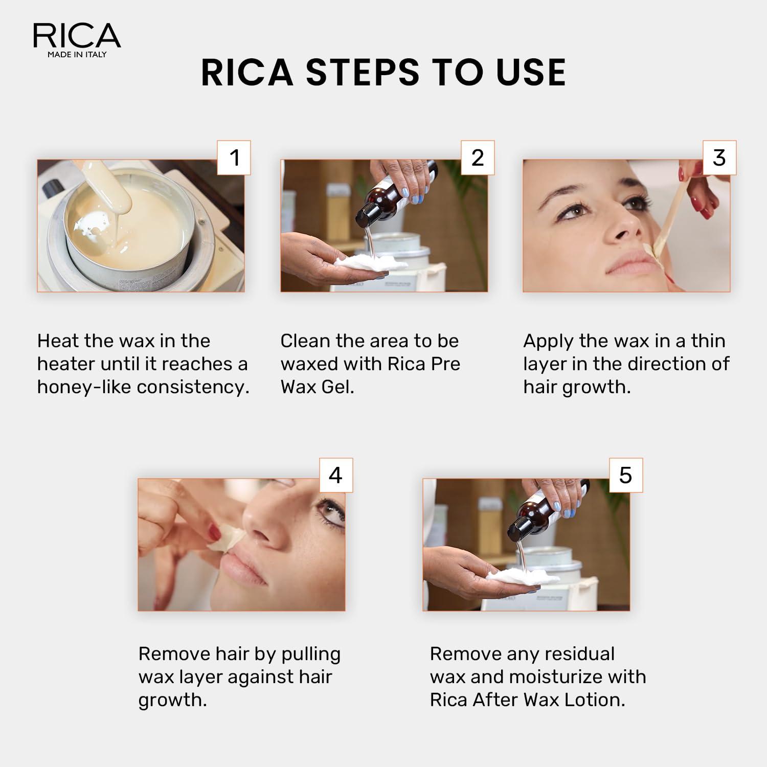 RICA Rica Pearl Liposoluble Painless Hair Removal Wax For Men & Women| Quick & Easy Tan Removal Waxing for All Skin| 800 ml, Pack of 1