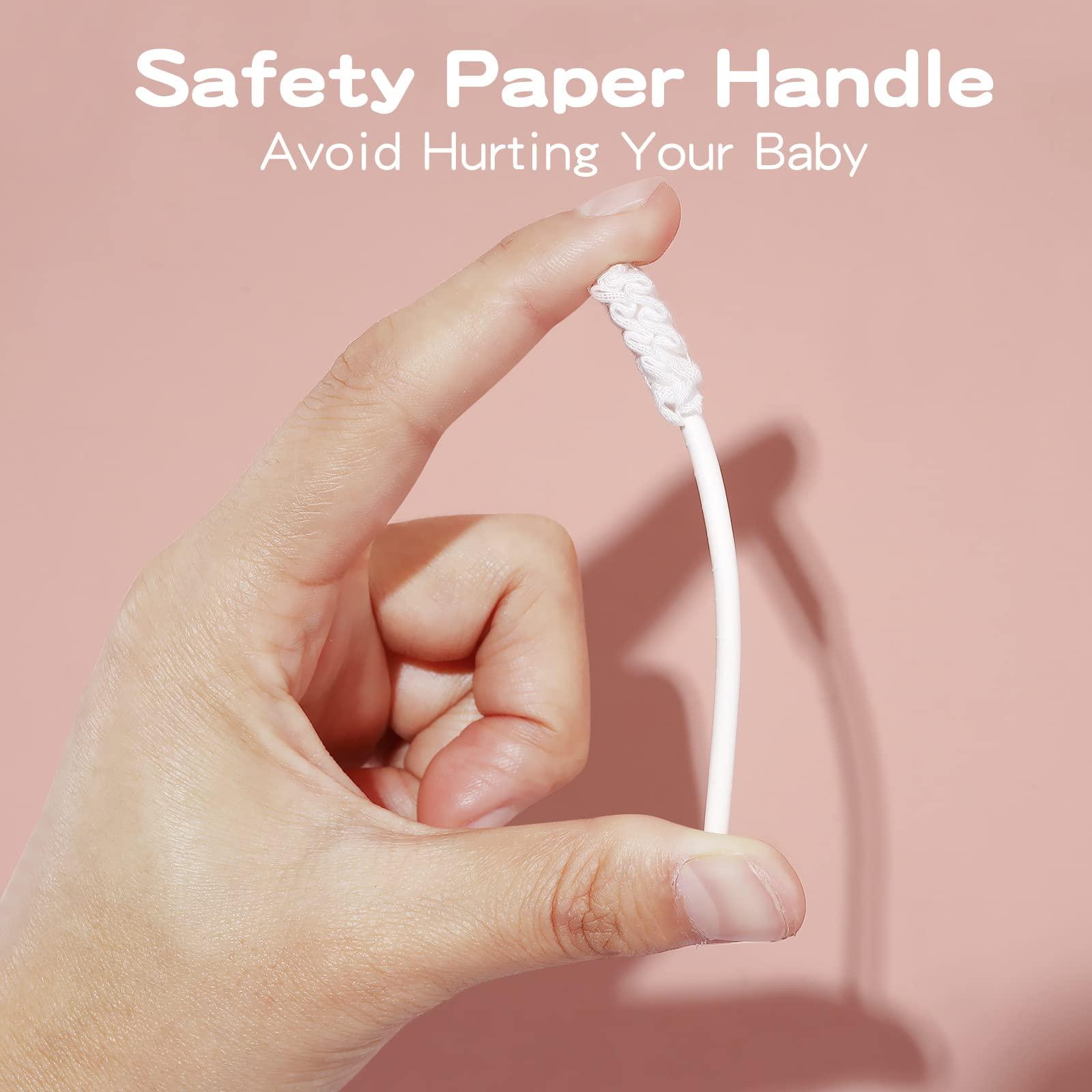 Mokoala Baby Tongue Cleaner, Infant Oral Cleaner, 60pcs Disposable Baby Gums Cleaner, Soft Gauze Toohthbrush Newborn Oral Cleaning Stick Dental Care for 0-36 Month Baby