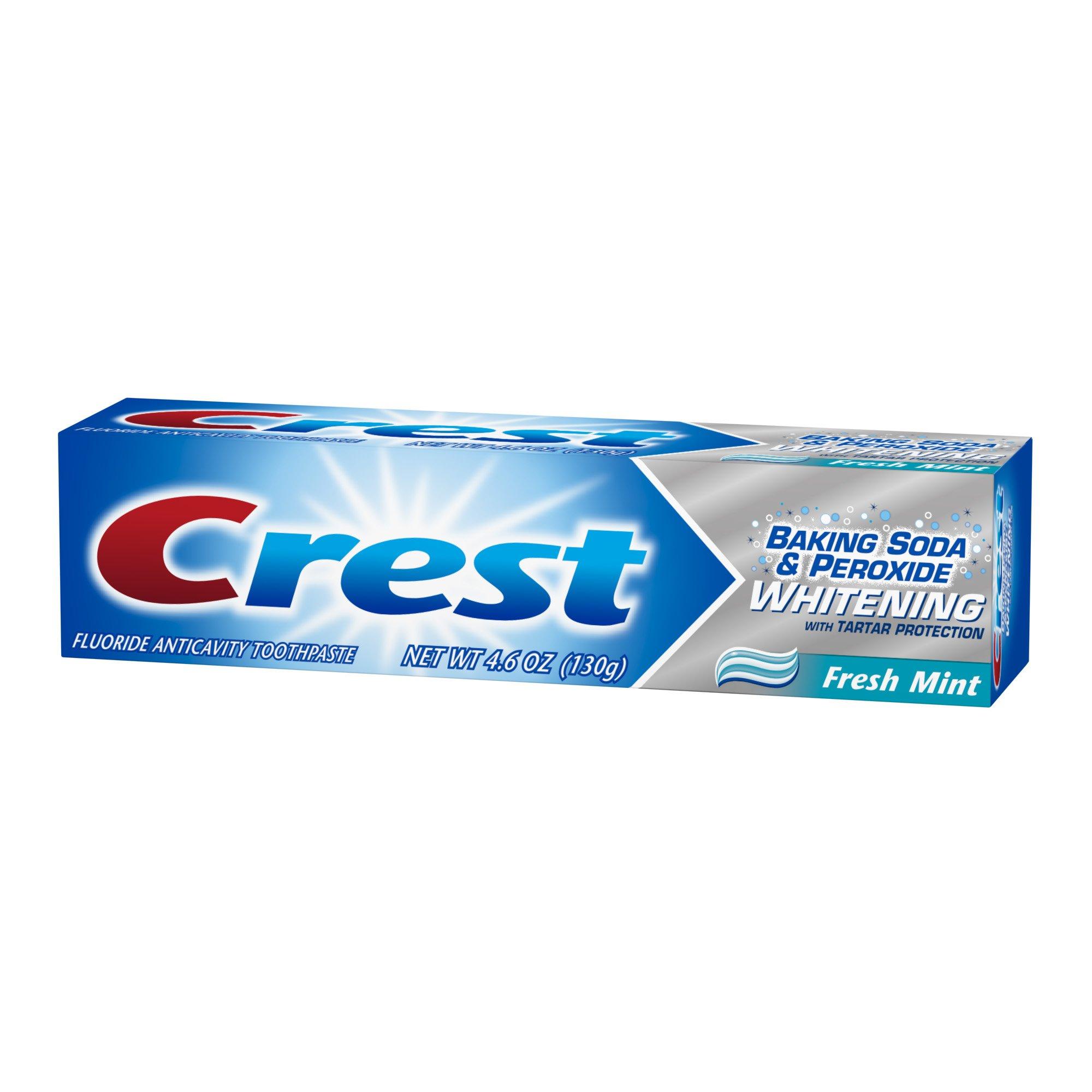 Crest Crest Baking Soda And Peroxide Whitening Toothpaste Fresh Mint,130 G