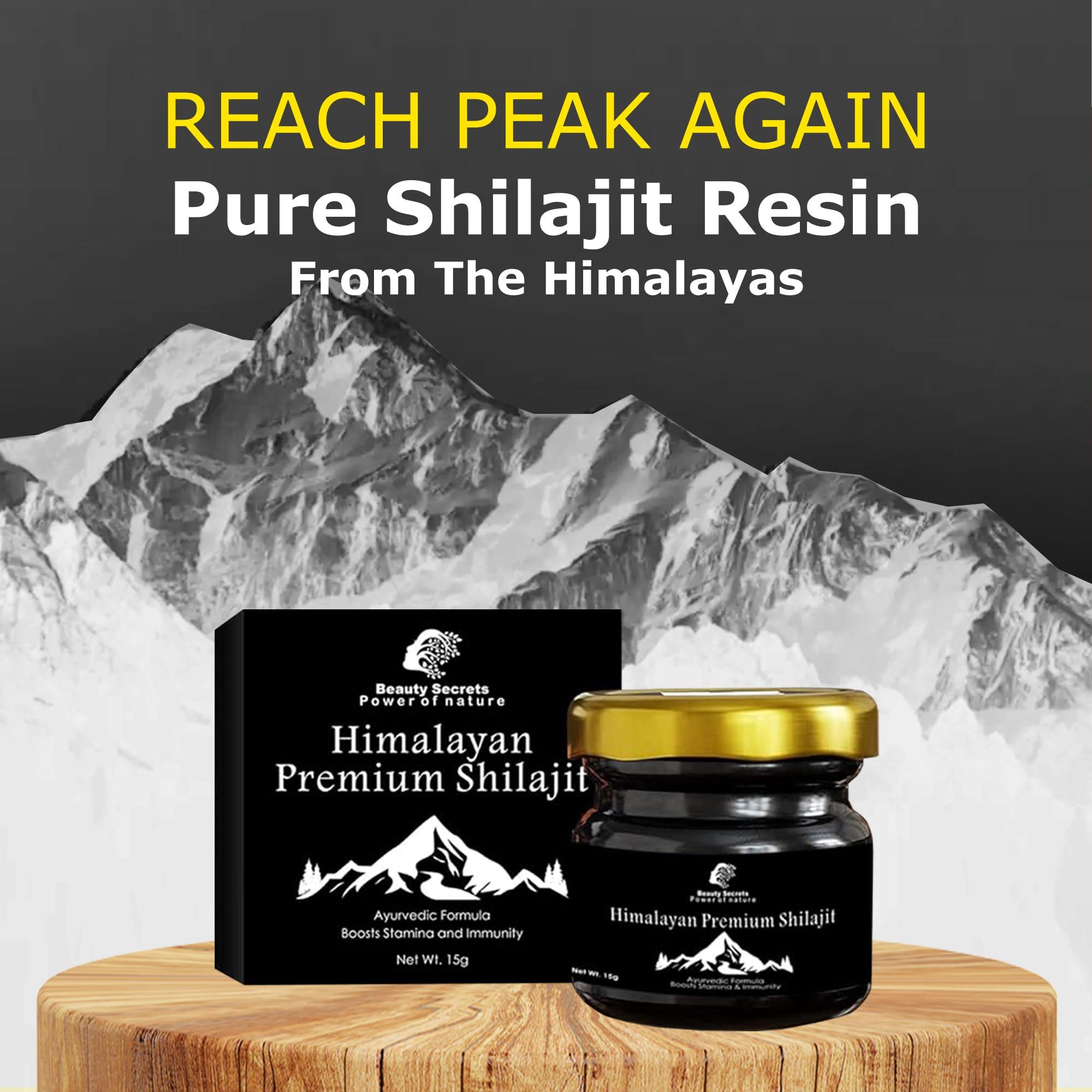 BEAUTY SECRETS Beauty Secrets Pure Himalayan Shilajit Original (Shilajeet Resin) for Men & Women | Boosts Strength, Performance, Immunity, Focus & Metabolism | Purified and Filtered Silajit 20 Gms